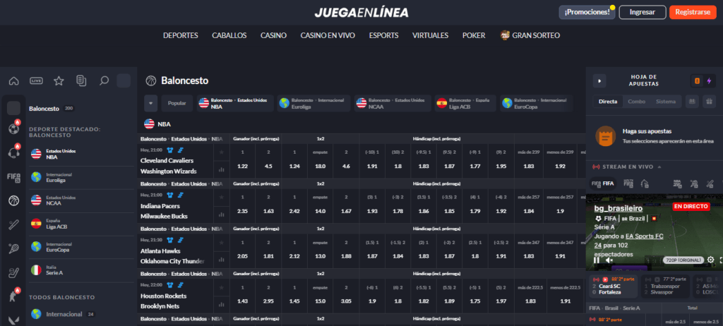 juegaenlinea nba apuestas