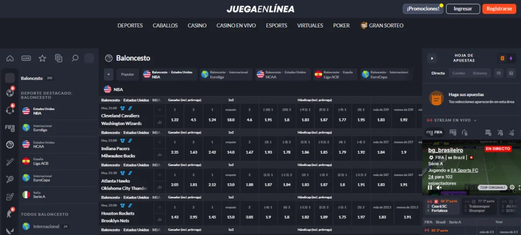 juegaenlinea nba apuestas