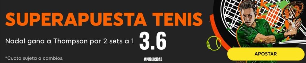 superapuesta 888sport nadal vs thompson