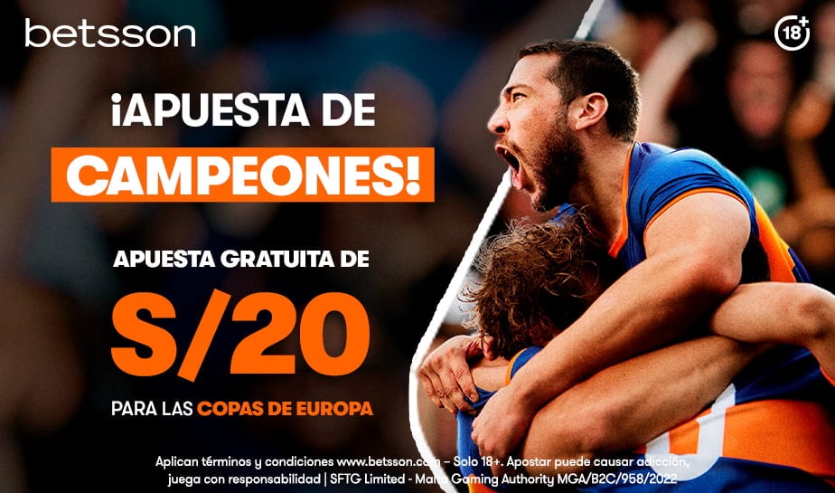 Betsson apuesta gratis Champions