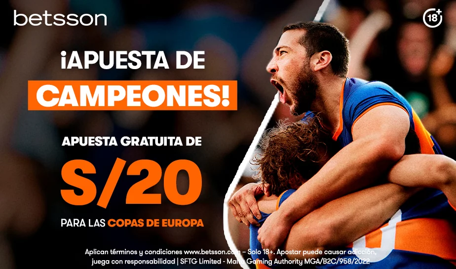 Betsson apuesta gratis Champions