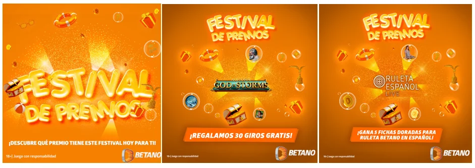 betano festival de premios