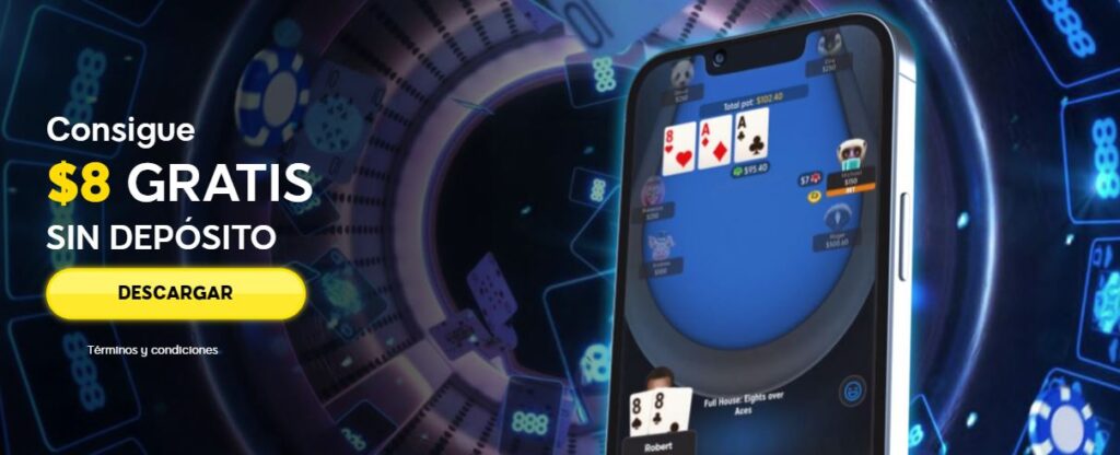 bono sin depósito 888poker