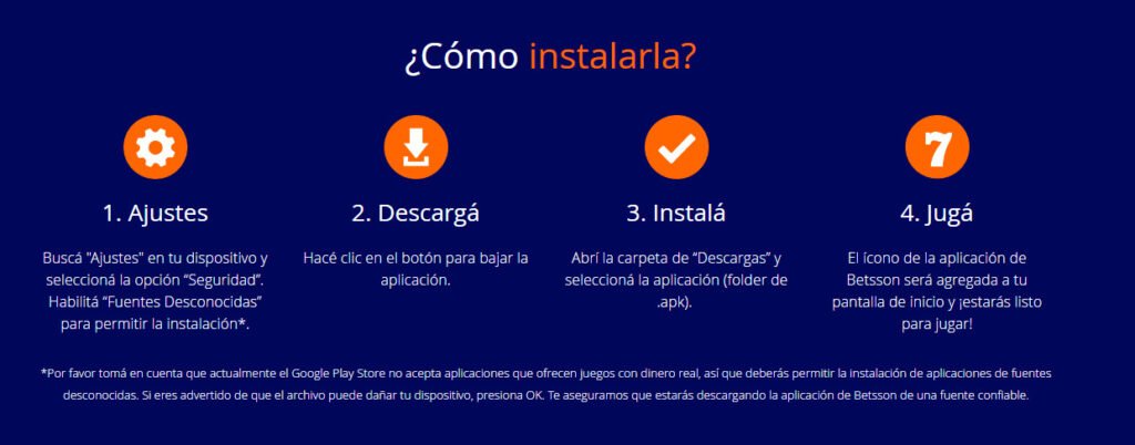 como descargar la app de betsson en argentina