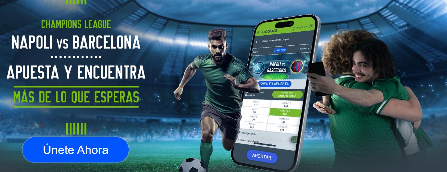 cuotas especiales codere nápoles vs barça