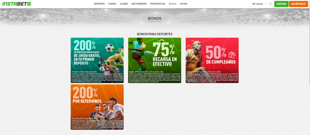 instabet bono sin deposito