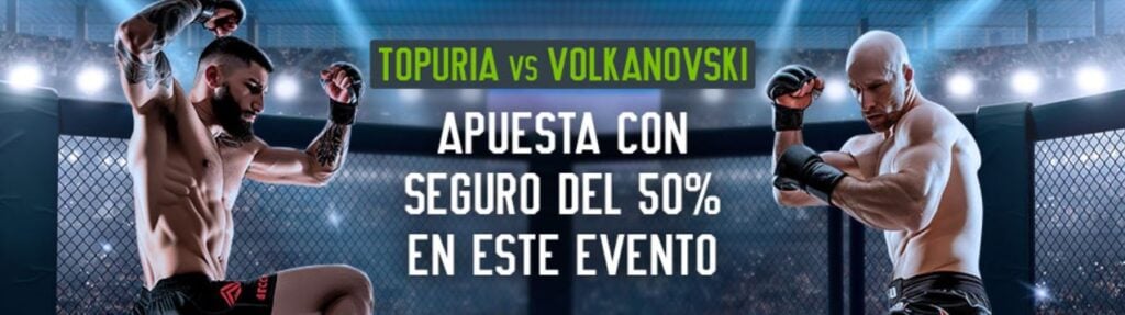 promoción apostar topuria vs volkanovski codere