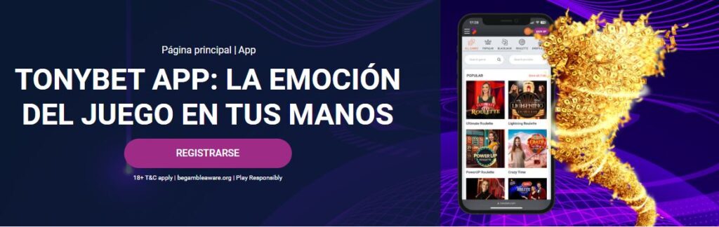 app móvil tonybet