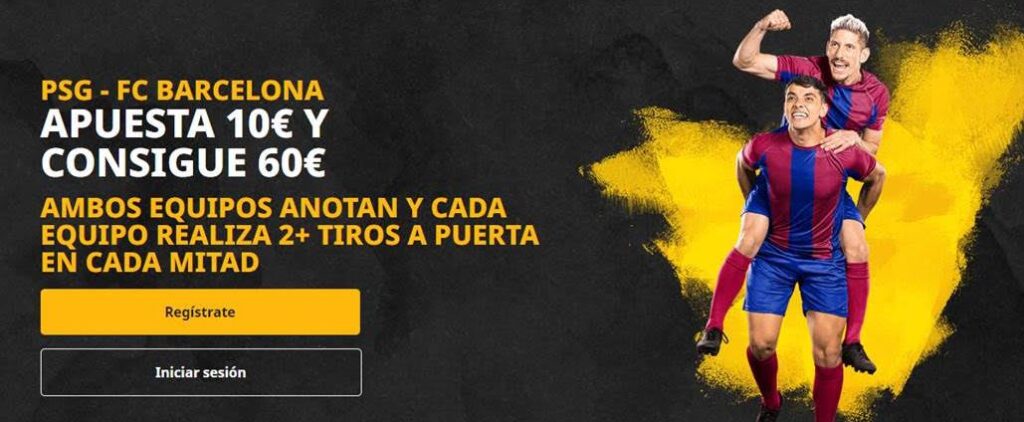 cuota especial betfair barça vs psg