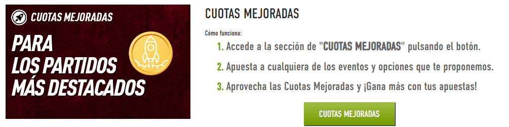 sportium cuotas mejoradas europa league