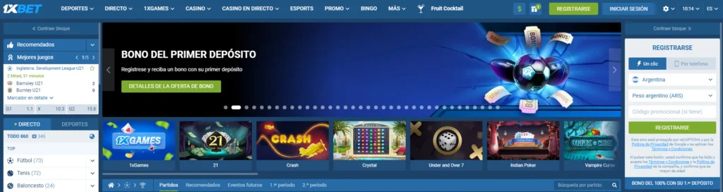 1xbet bono apuestas deportivas