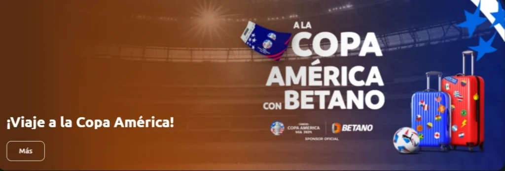 betano viaja a la copa américa