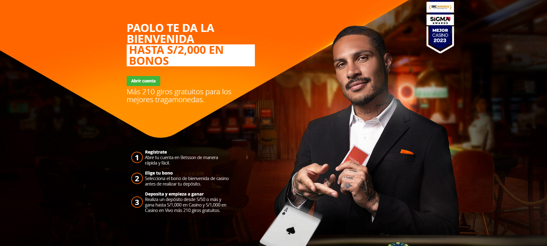 betsson bono casino en vivo