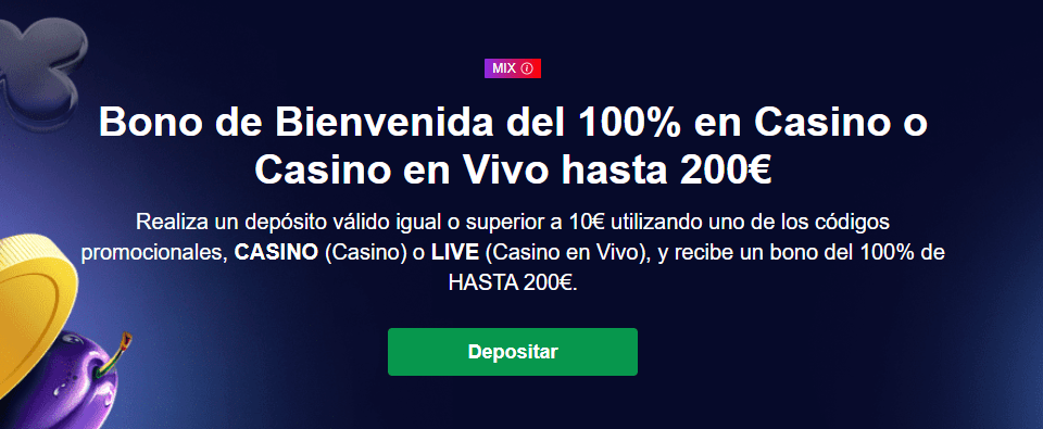 bono casino en vivo mbet