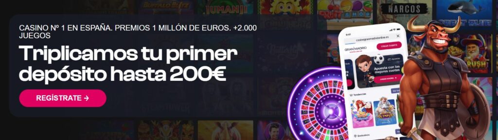 bono gran madrid casino online