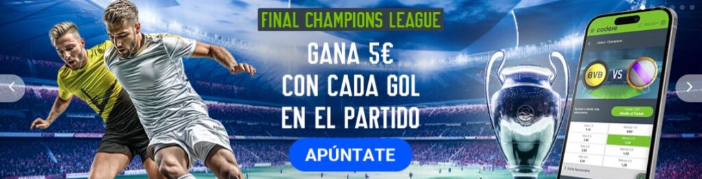 mejores cuotas final champions