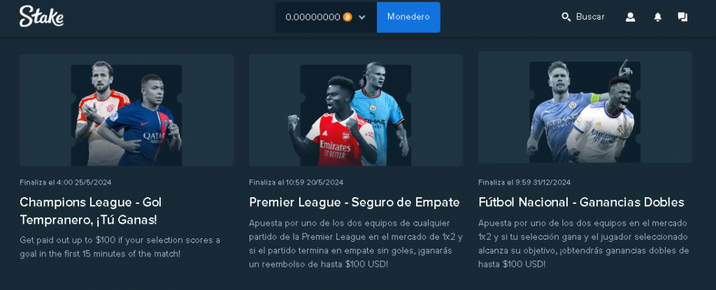 stake bonos deportes