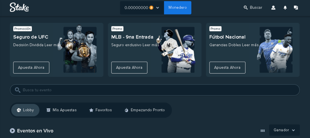 stake en vivo