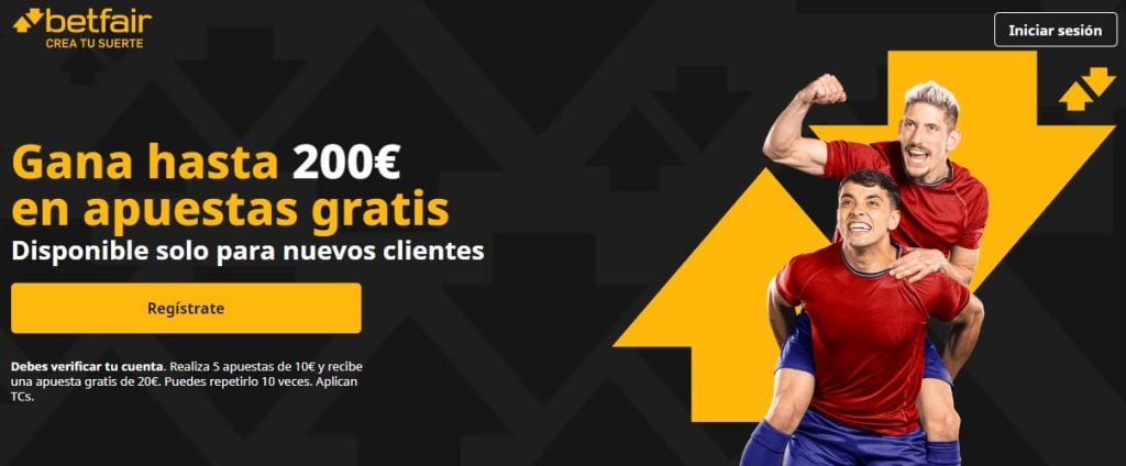 nuevo bono betfair apuestas