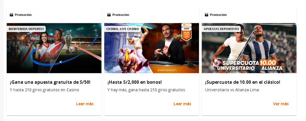 betsson bono sin depósito