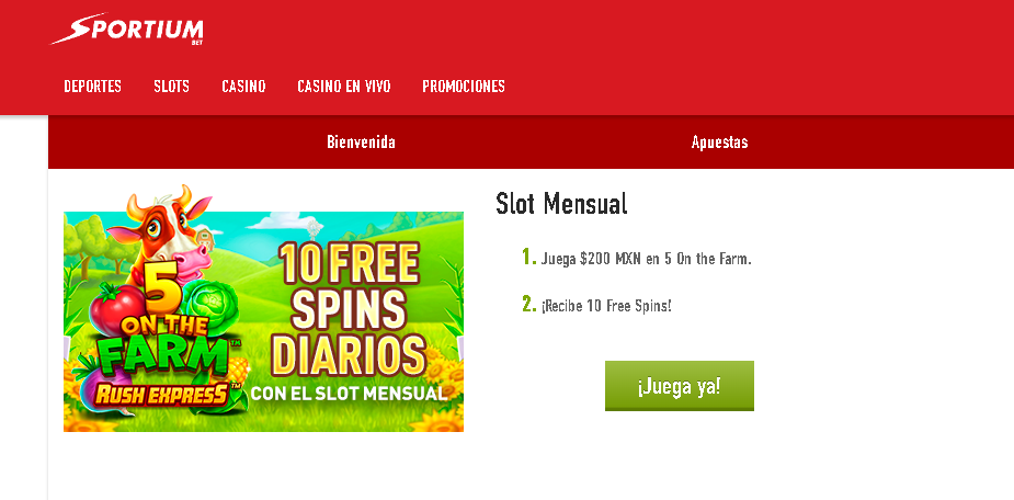 sportiumbet free spins