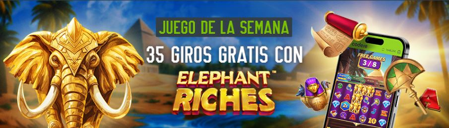 Codere Elephant Riches giros gratis