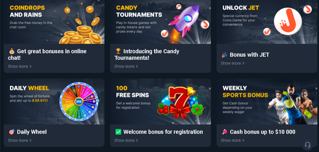 coins game more bonuses