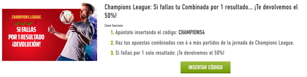 combinada con seguro de sportium champions