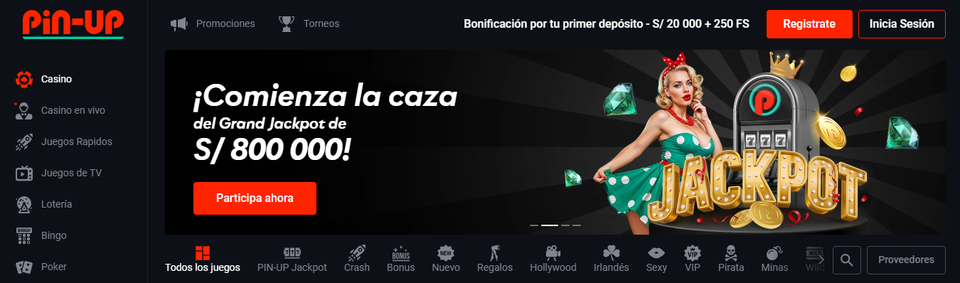 pinup bono casino en directo