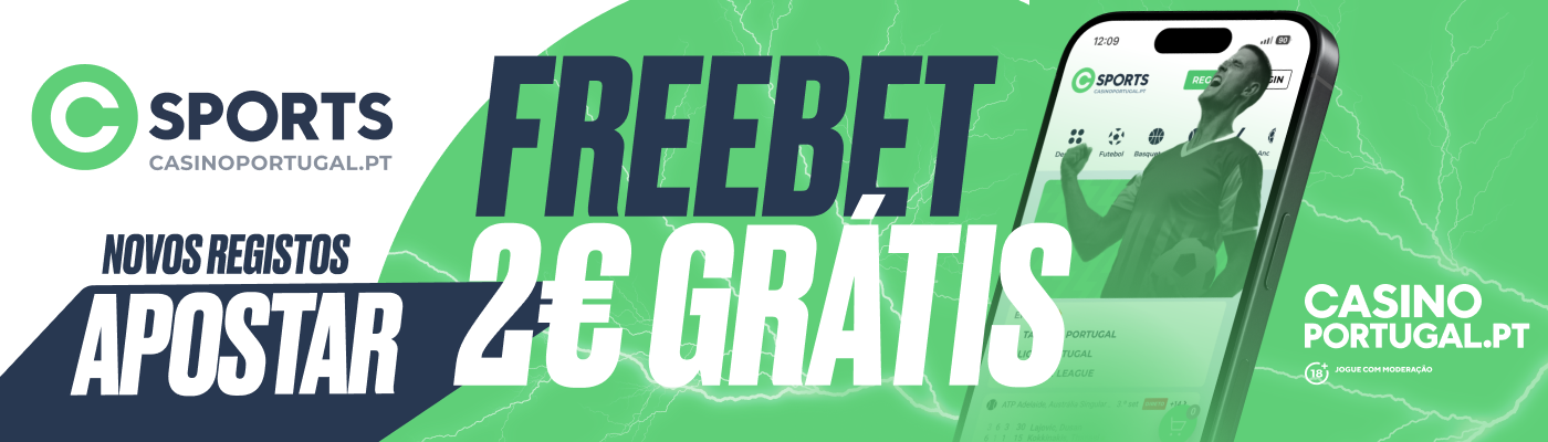 FreeBet 2 € casino portugal