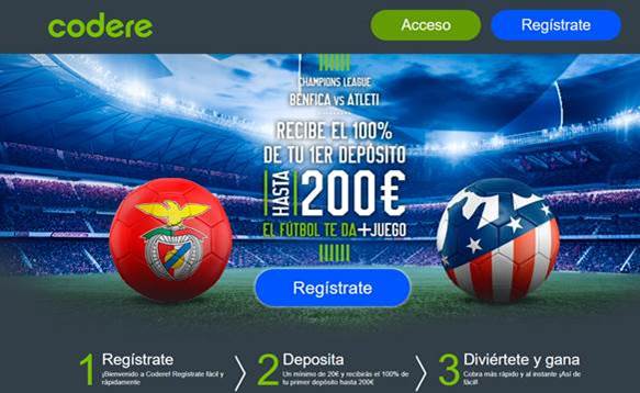 codere benfica vs atlético madrid