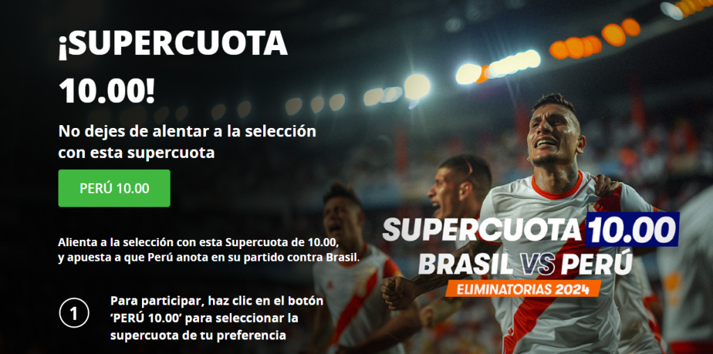 betsson supercuota brasil perú