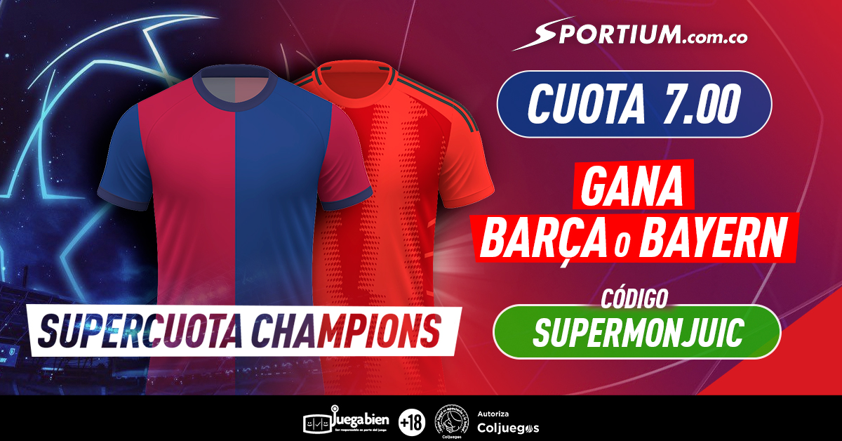 sportium supercuota barcelona vs bayern