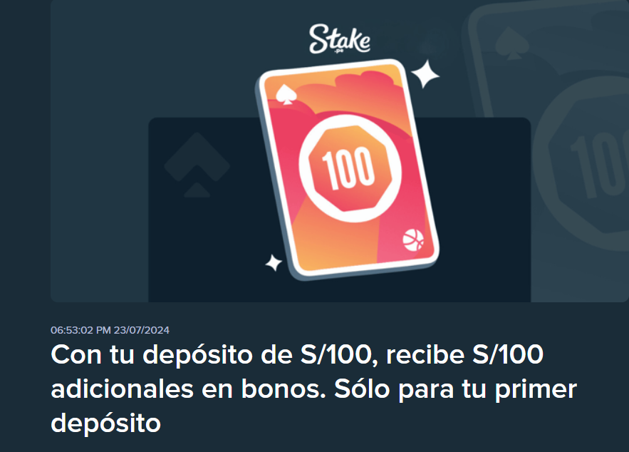 stake bono bienvenida