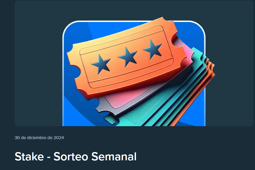 stake sorteo semanal