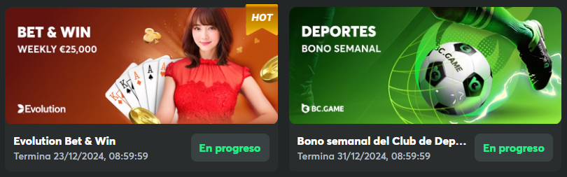 bc game bonos semanales