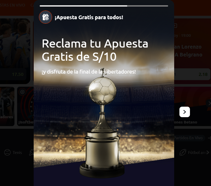 betano apuesta gratis libertadores