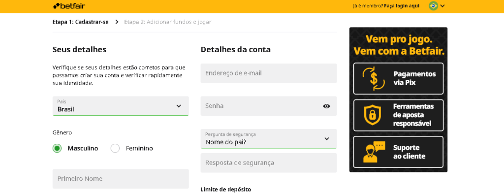 betfair registro