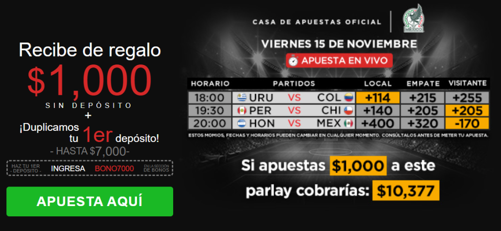 caliente parlay de viernes