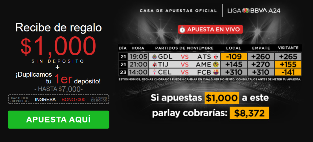 caliente parlay play in