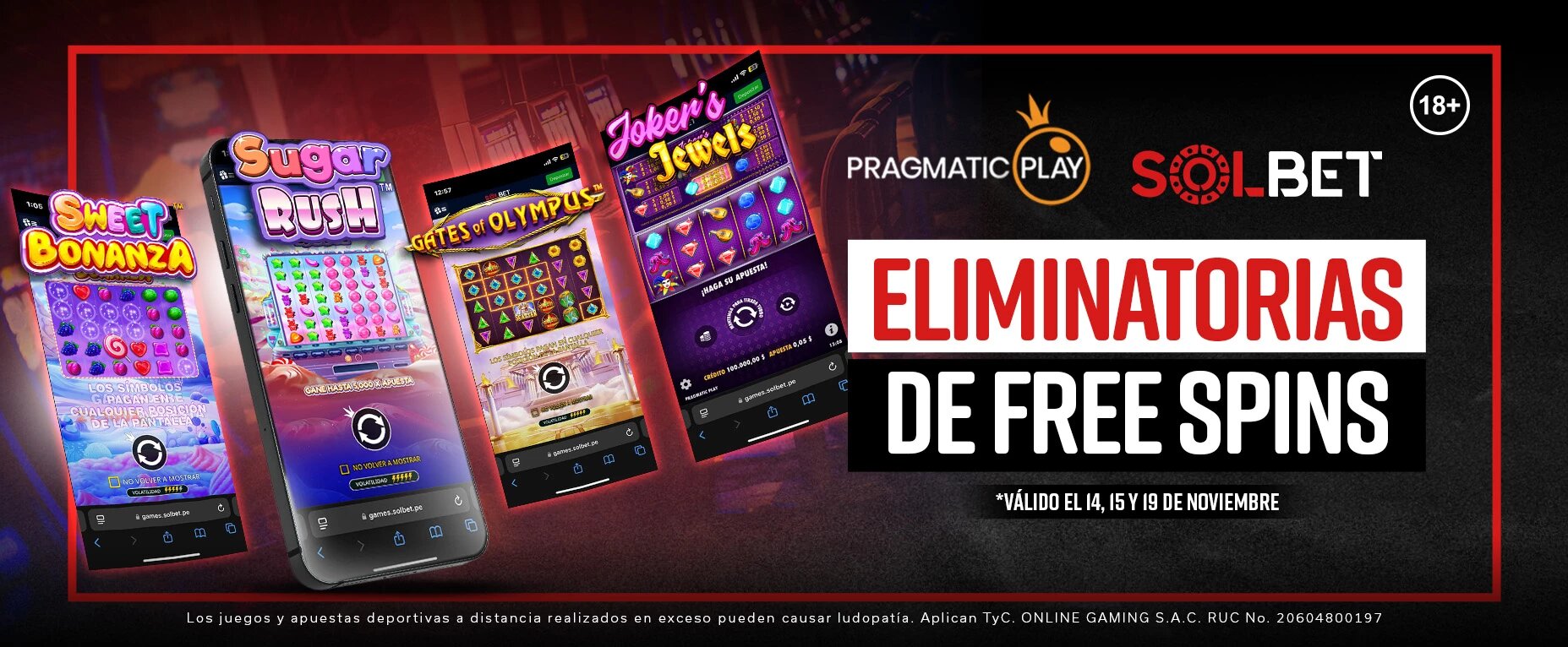 solbet eliminatorias free spins