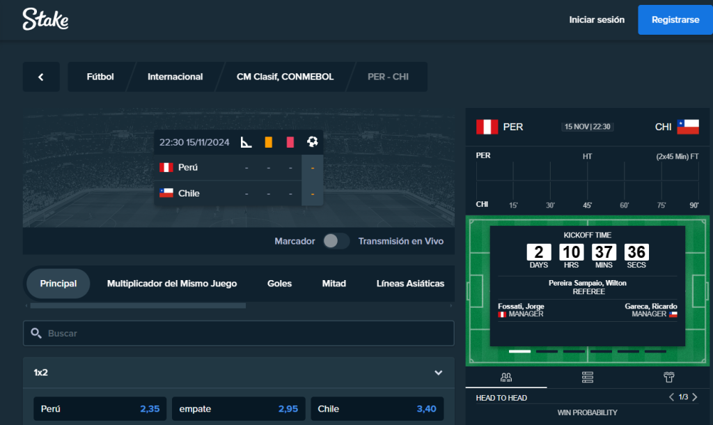 stake perú vs chile