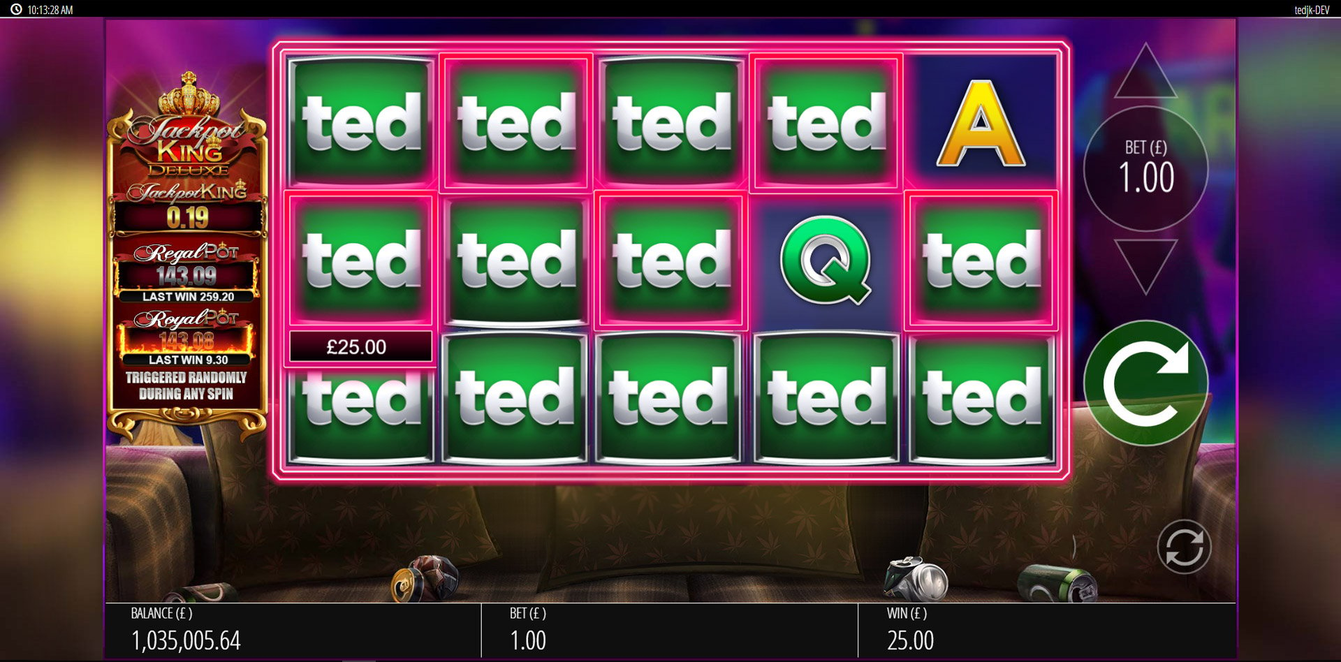 ted jackpot king betsson