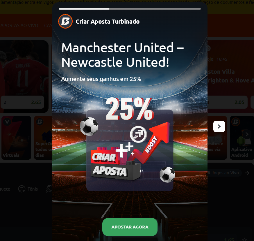 betano criar aposta manchester