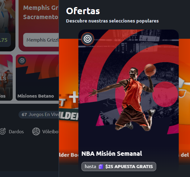 betano nba misión semanal