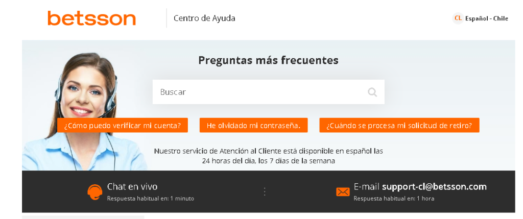 betsson atención al cliente