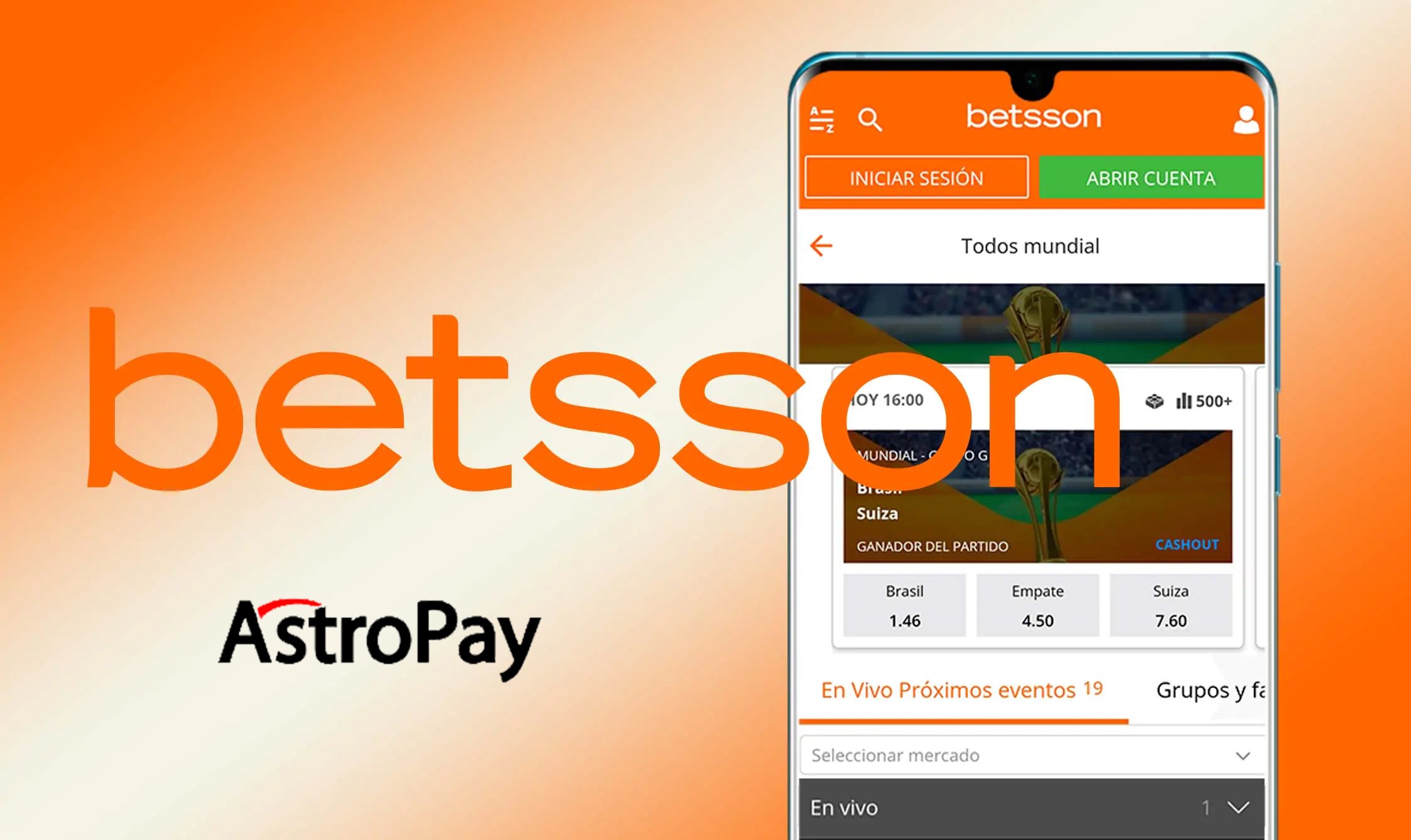 como ingresar y retirar dinero Astropay Betsson