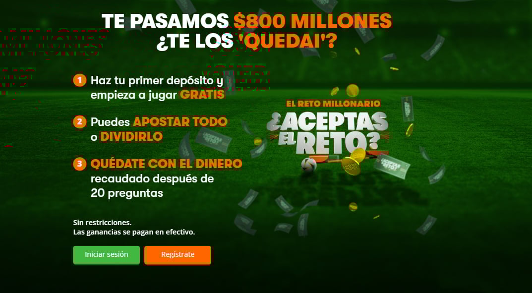 betsson reto millonario