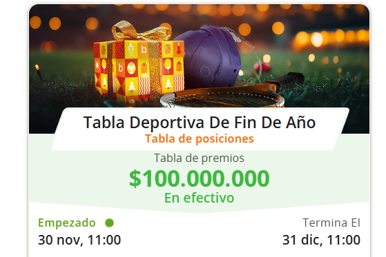 betsson tabla fin de año