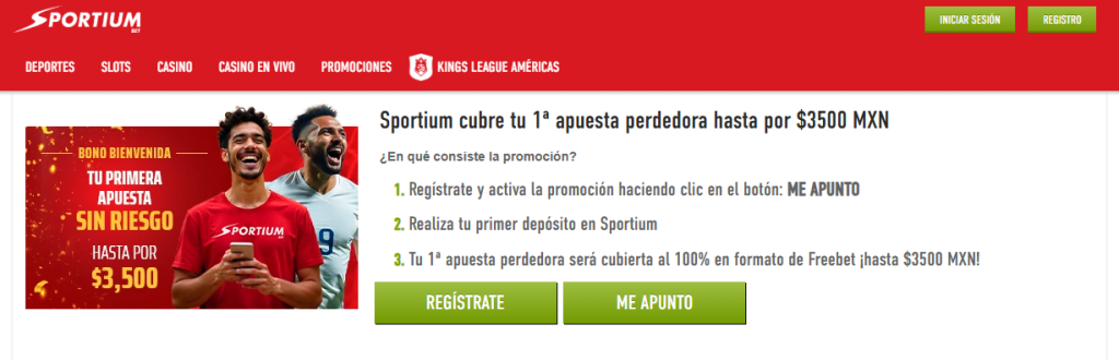 bono de bienvenida de sportiumbet